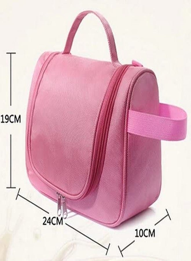 NIDY® Travel Toiletry Bag- Multi Pockets Perfect for Cosmetics Shaving & Personal Care 1 Pc Pink Color - Image 2